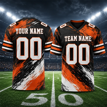 Custom Name Team Name Number V Neck