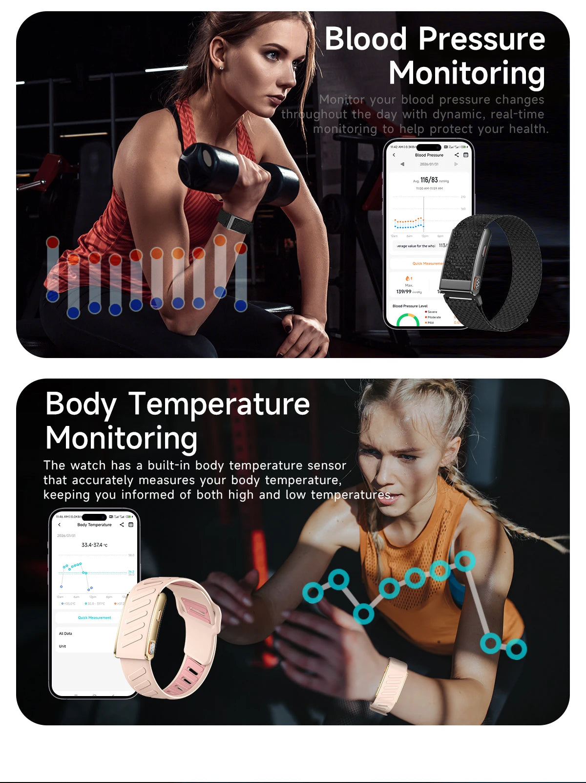New Fitness Tracker ECG Heart Rate Smart Bracelet