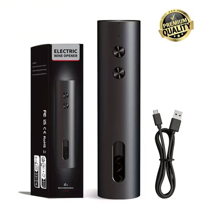 Rechargeable Electric Wine Opener with Foil Cutter