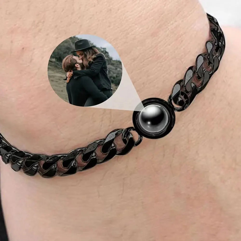 Bracelet with Photo Inside Personalized Photo Bracelet