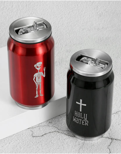 Custom LOGO Name Coffee Thermos Cup Water Bottle