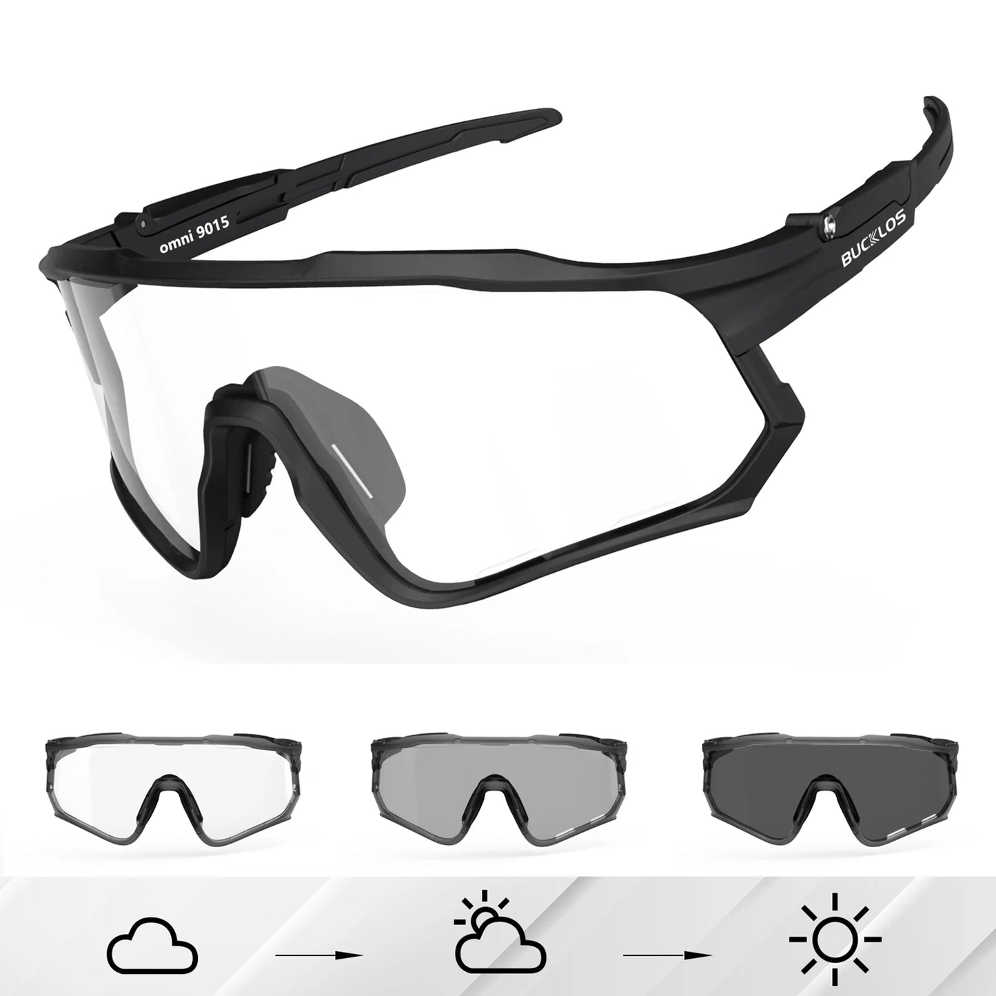 BUCKLOS Polarized Cycling Glasses UV400 Road