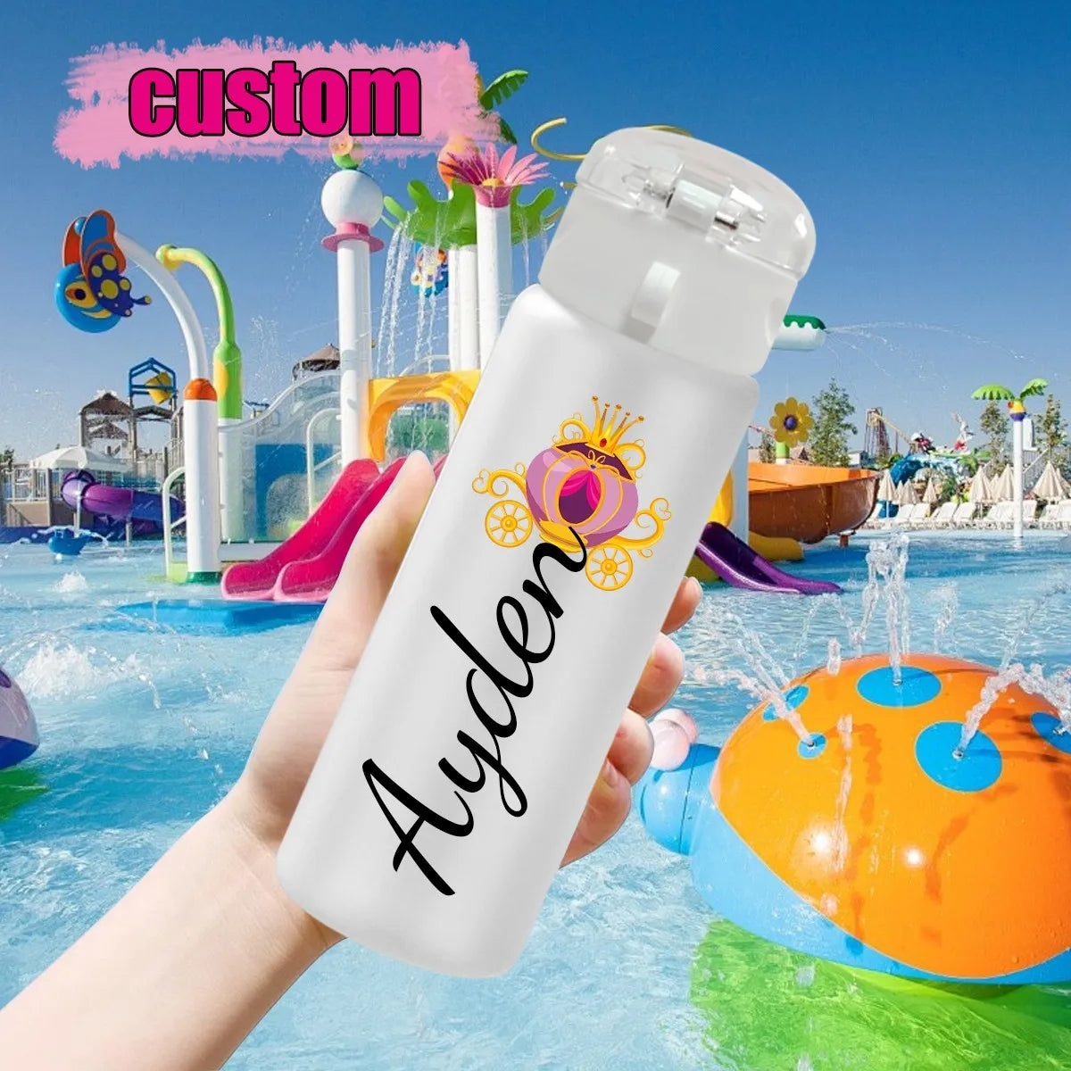 1pc Customized Cartoon Sports Water Bottle