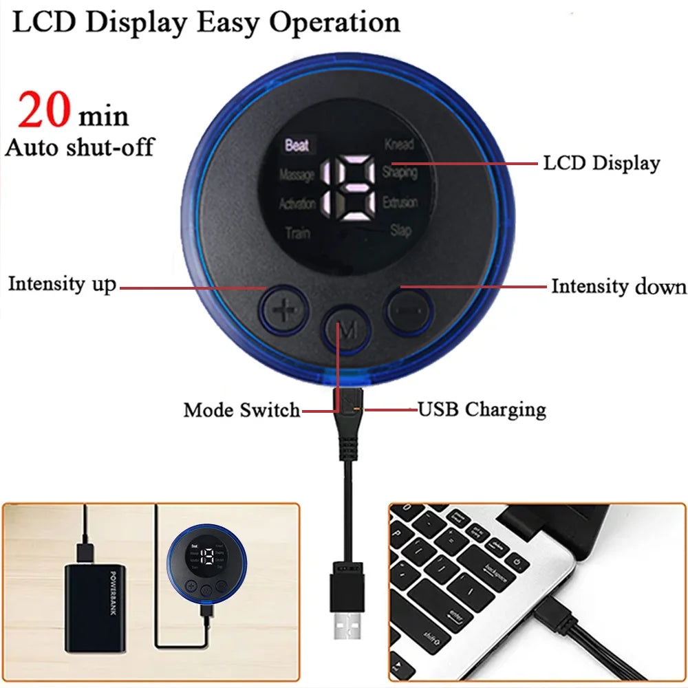 Electric Foot Massager Pad Neck Massage Set