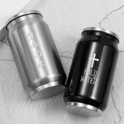 Custom LOGO Name Coffee Thermos Cup Water Bottle