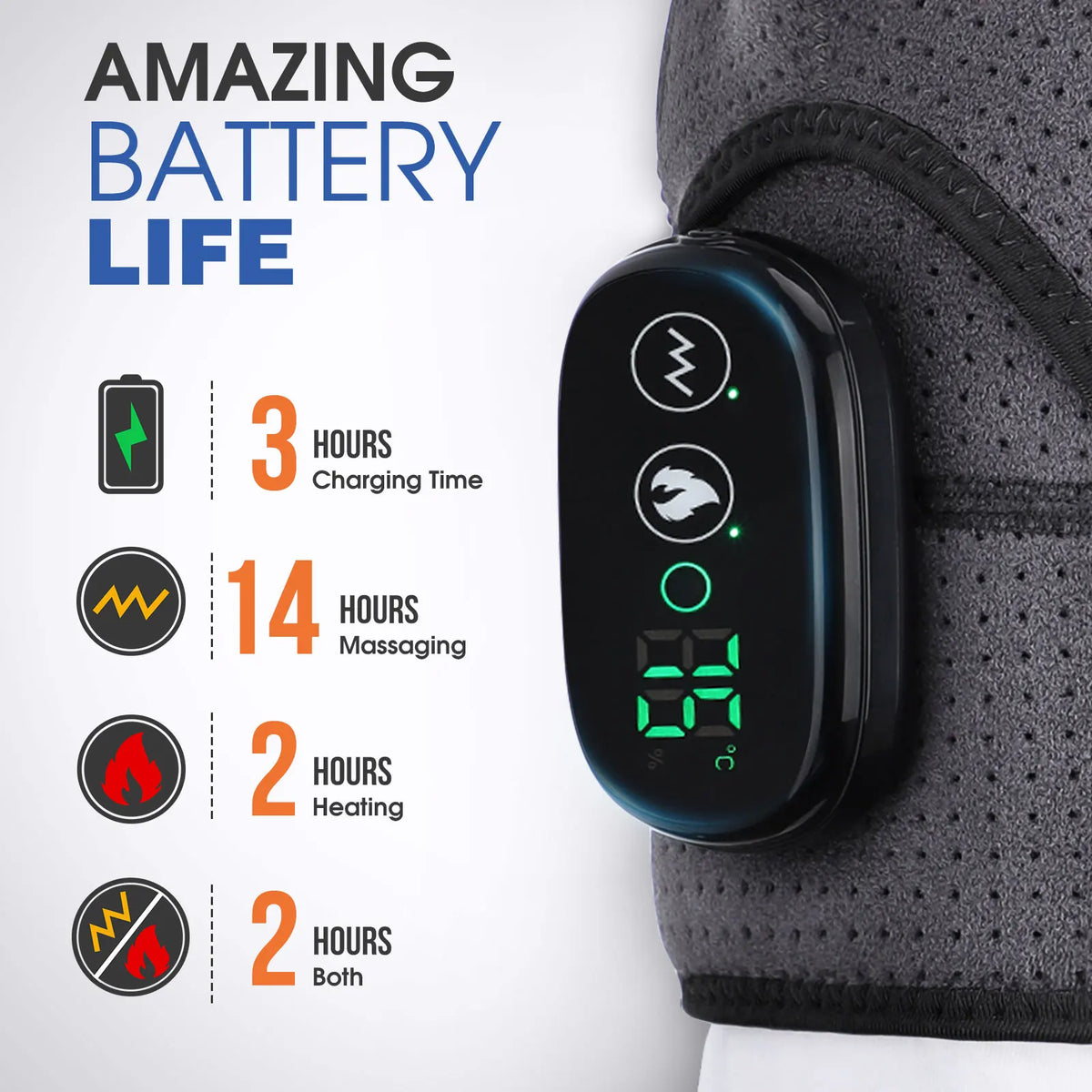 Cordless Electric Heated Shoulder Protector Vibration
