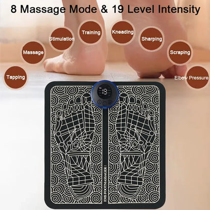 Electric Foot Massager Pad Neck Massage Set