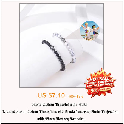 Bracelet with Photo Inside Personalized Photo Bracelet