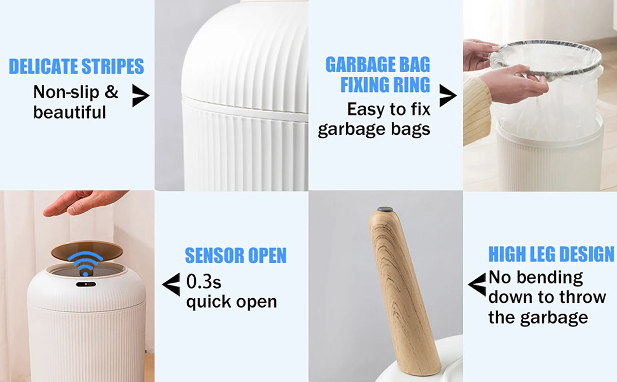 New Smart Dustbin with Lid Automatic Sensor