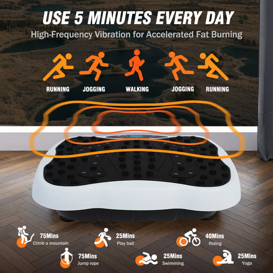 Full-Body Vibration Platform Exercise Machine Training