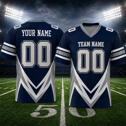 Custom Name Team Name Number V Neck