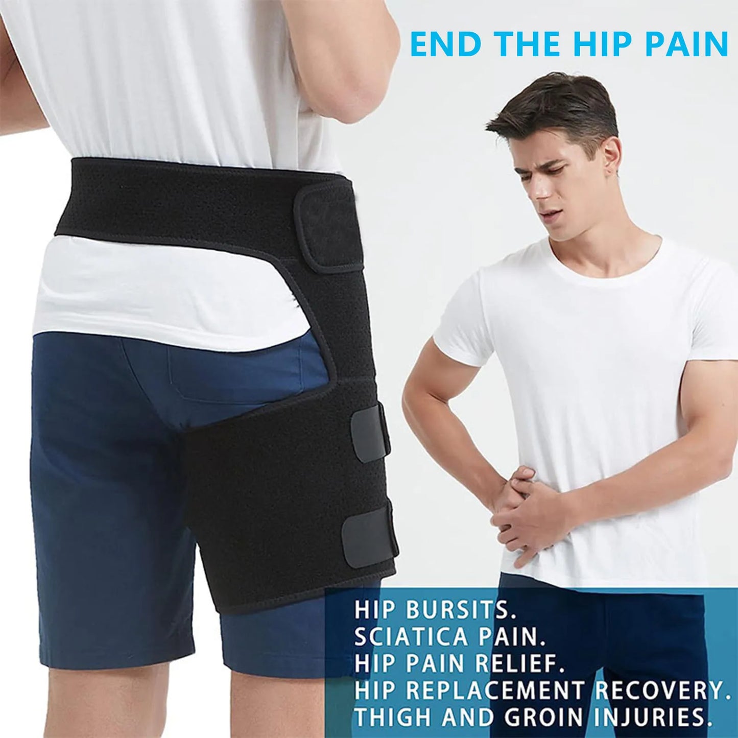 Waist And Leg Support Straps Adjustable Groin Compression