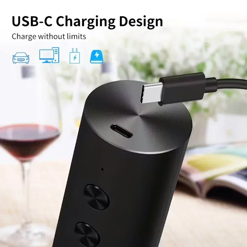 Rechargeable Electric Wine Opener with Foil Cutter