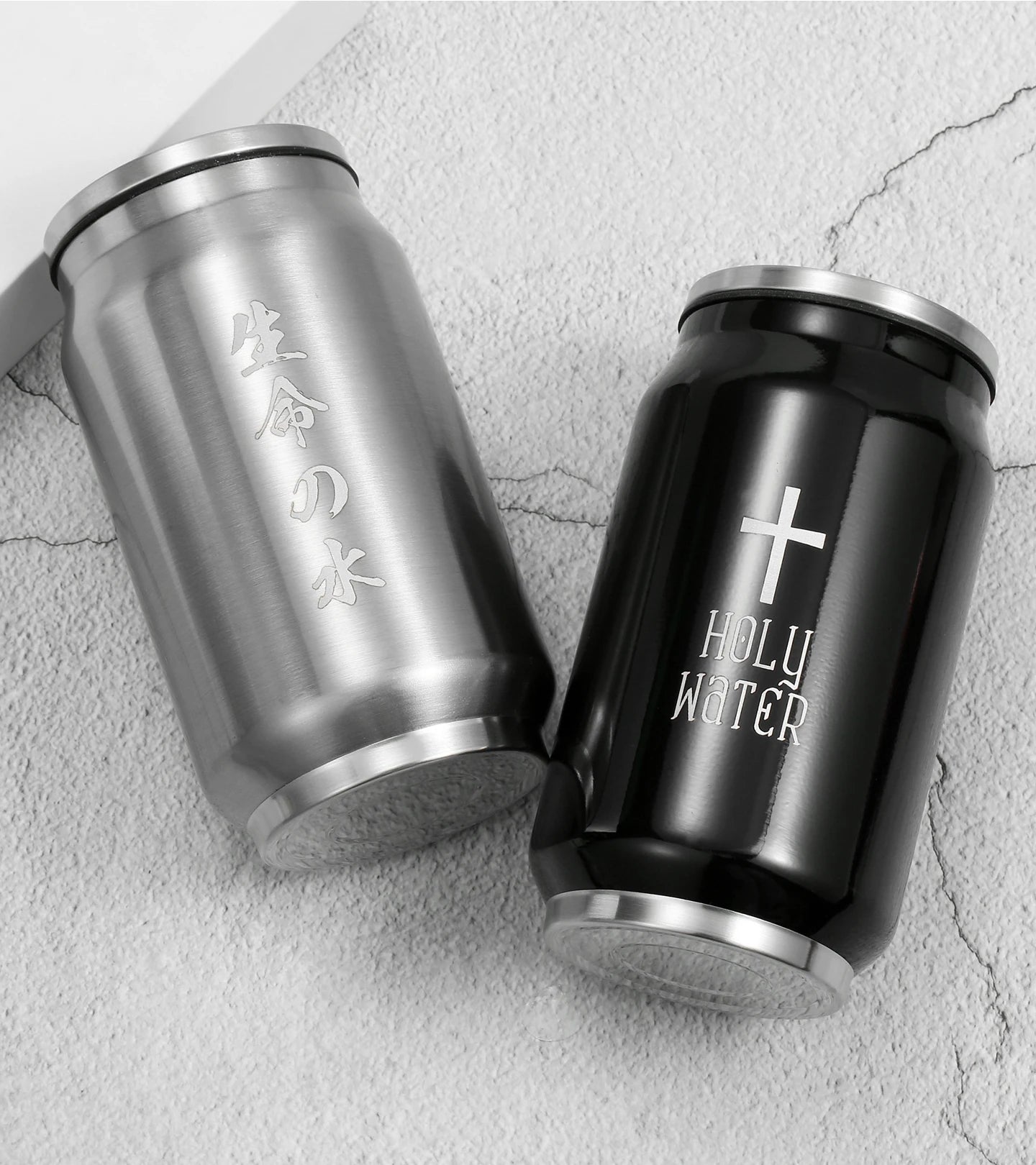 Custom LOGO Name Coffee Thermos Cup Water Bottle