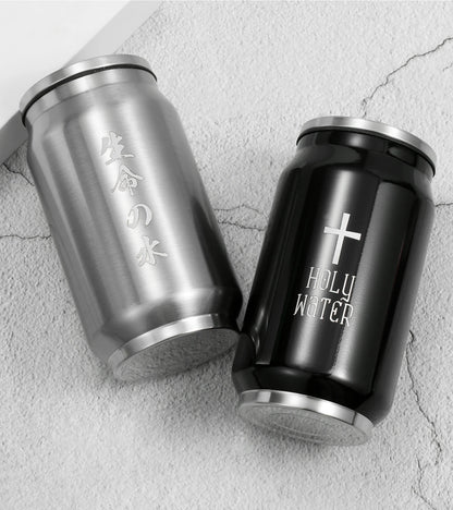 Custom LOGO Name Coffee Thermos Cup Water Bottle