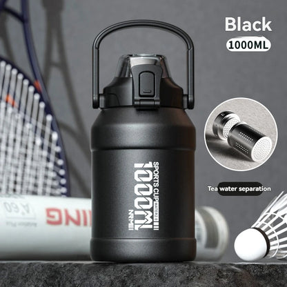 Thermos Water Bottle With Straw Handle Cup 316