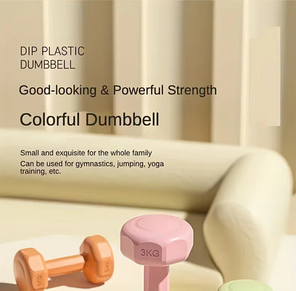 2pc 1kg Women's Dumbbell Set Home Gym Yoga
