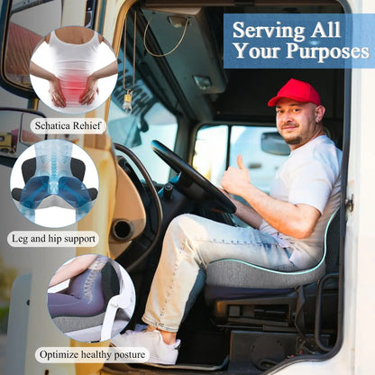 Contoured Ergonomic Lumbar Back Support Seat