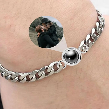 Bracelet with Photo Inside Personalized Photo Bracelet