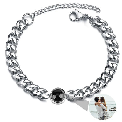Bracelet with Photo Inside Personalized Photo Bracelet