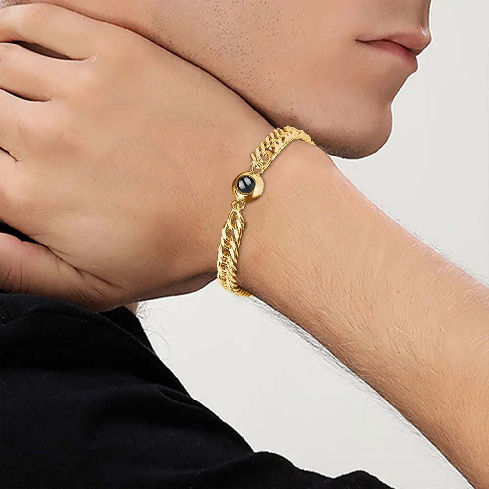 Bracelet with Photo Inside Personalized Photo Bracelet