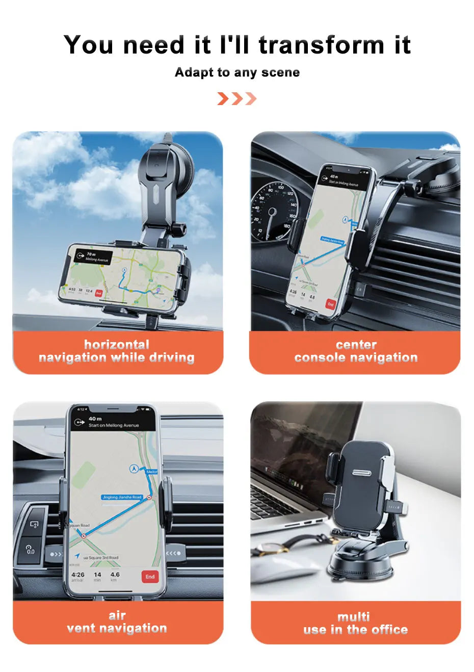 Navigation Universal Desk Windshield Hanging Holder