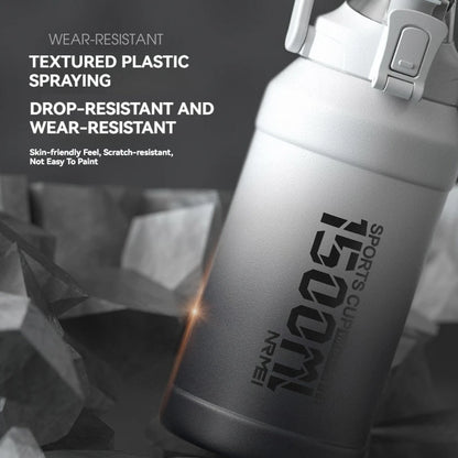 Thermos Water Bottle With Straw Handle Cup 316