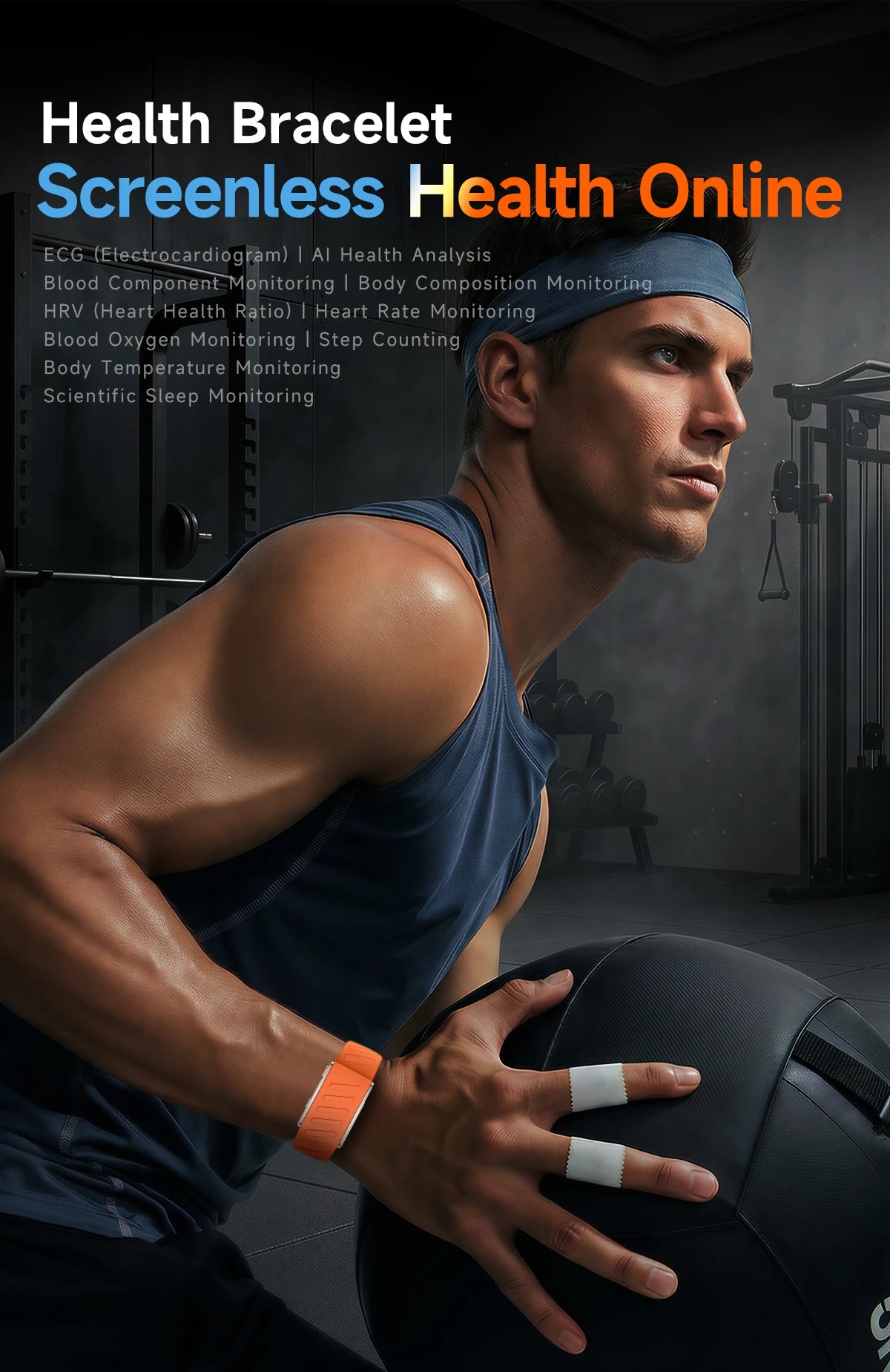 New Fitness Tracker ECG Heart Rate Smart Bracelet