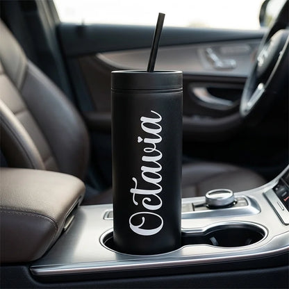 Personalized Slim Skinny Tumblers 16oz Matte Acrylic