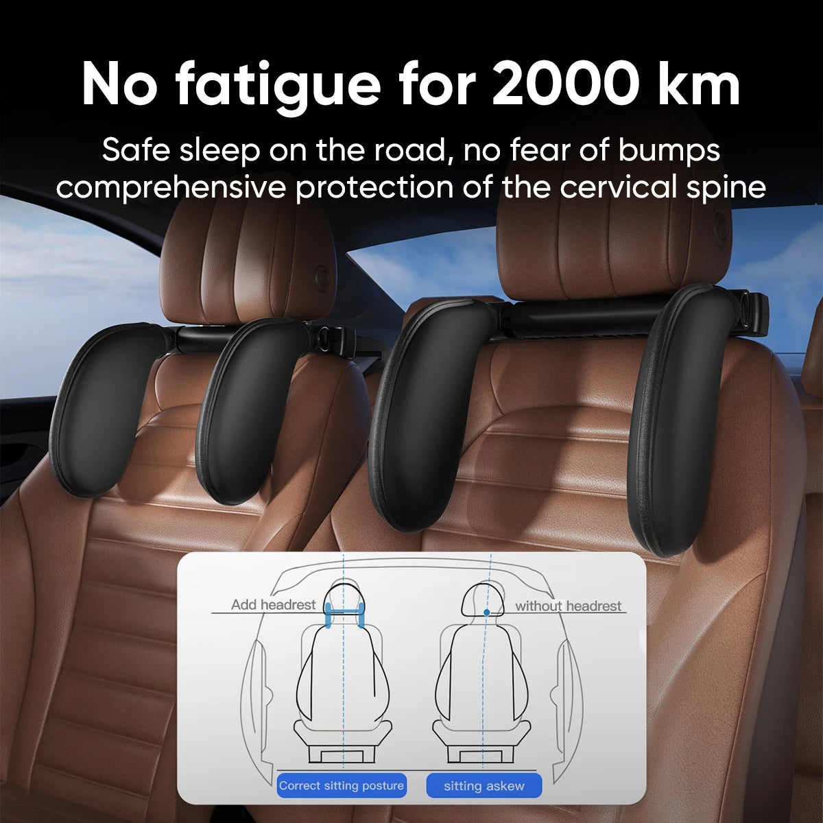 Ergonomic 360° Adjustable Auto Cervical Pillow