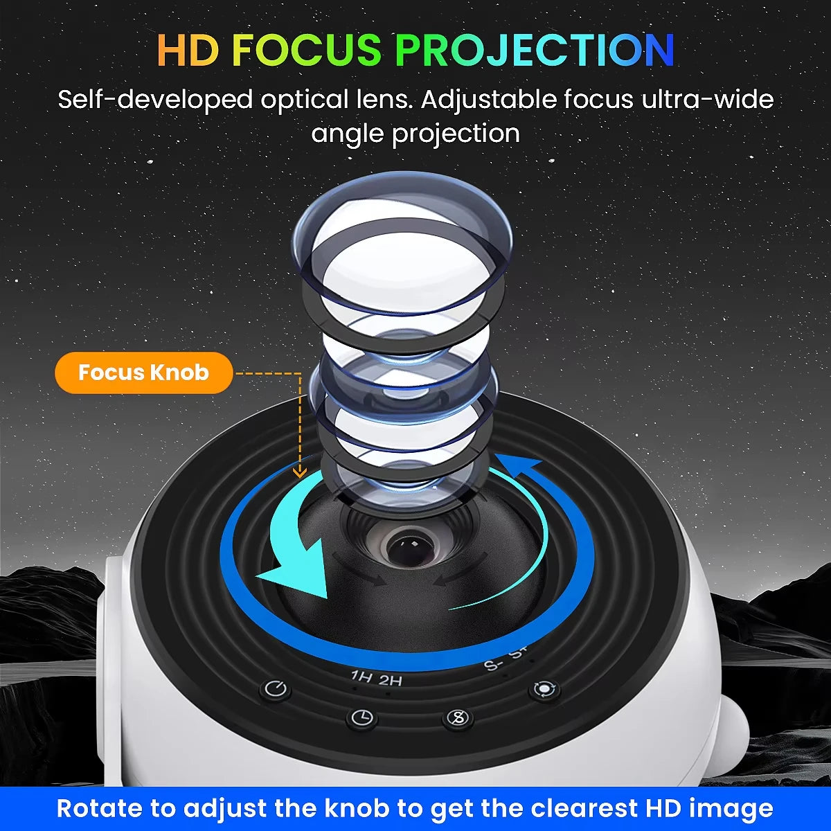 PRO Upgrade HD Galaxy Projector , Timer Funtion