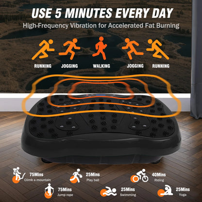 Full-Body Vibration Platform Exercise Machine Training