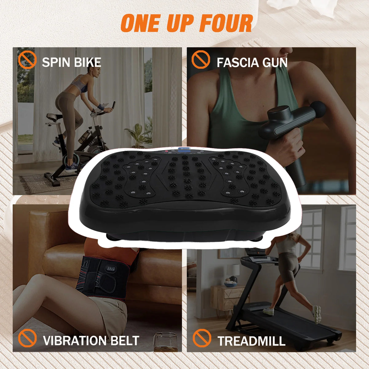 Full-Body Vibration Platform Exercise Machine Training