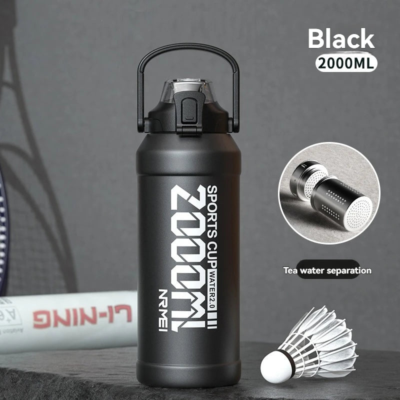 Thermos Water Bottle With Straw Handle Cup 316