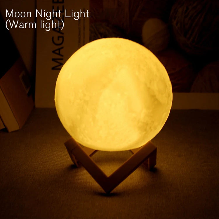 Moon Lamp LED Night Light Battery Powered