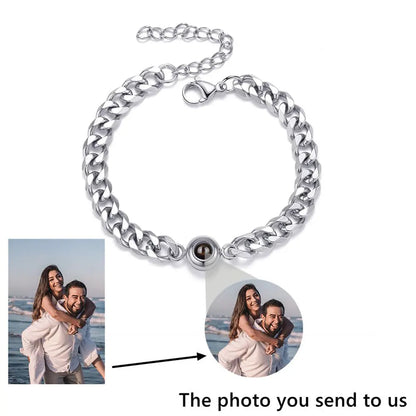 Bracelet with Photo Inside Personalized Photo Bracelet