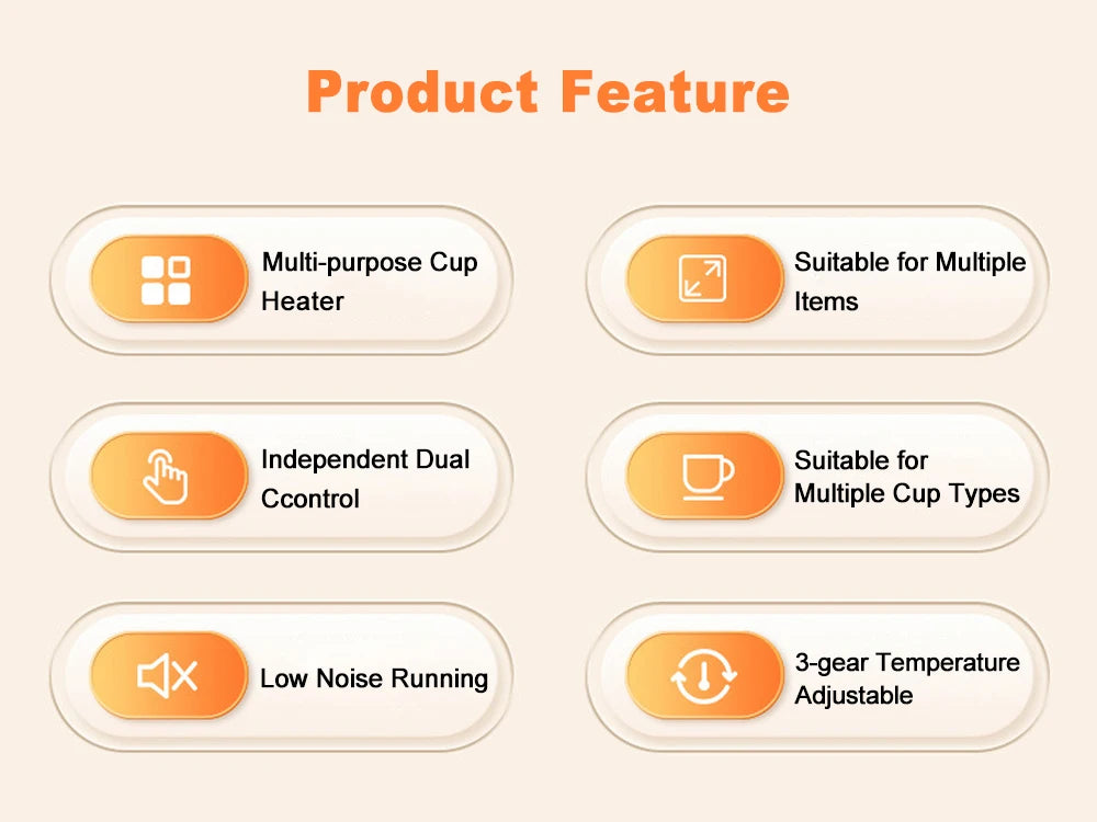 Electric Cup Warmer Cup Heater 2 in 1 coffee + tea