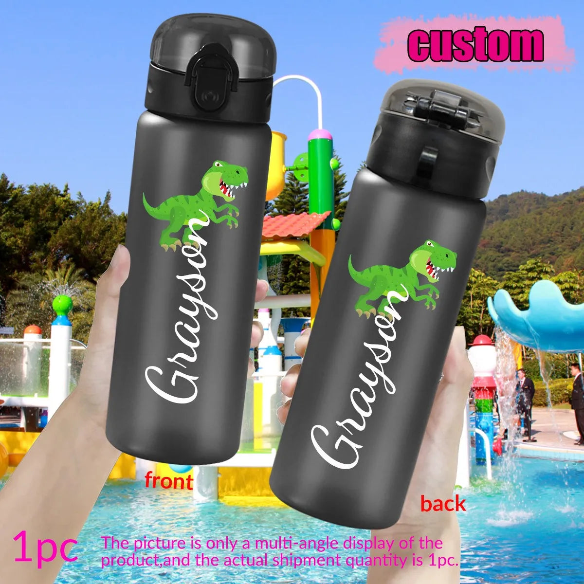 1pc Customized Cartoon Sports Water Bottle