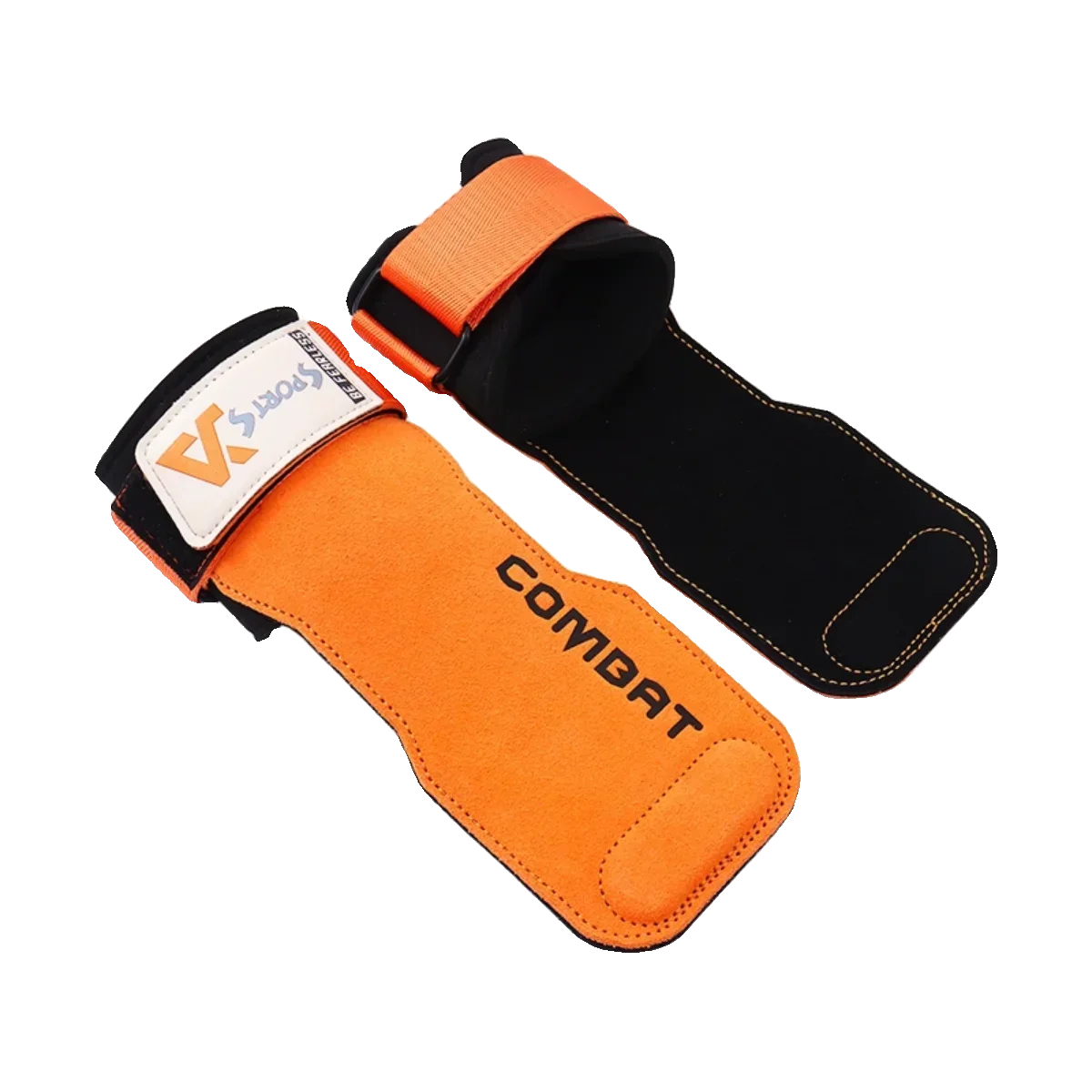 3-layers Cowhide Gym Gloves Grips Anti-Skid Weight