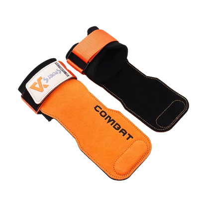 3-layers Cowhide Gym Gloves Grips Anti-Skid Weight