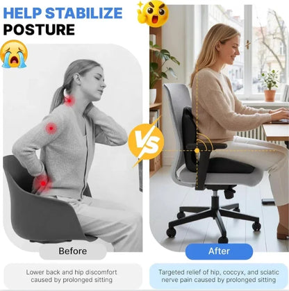 Ergonomic Memory Foam Seat Cushion
