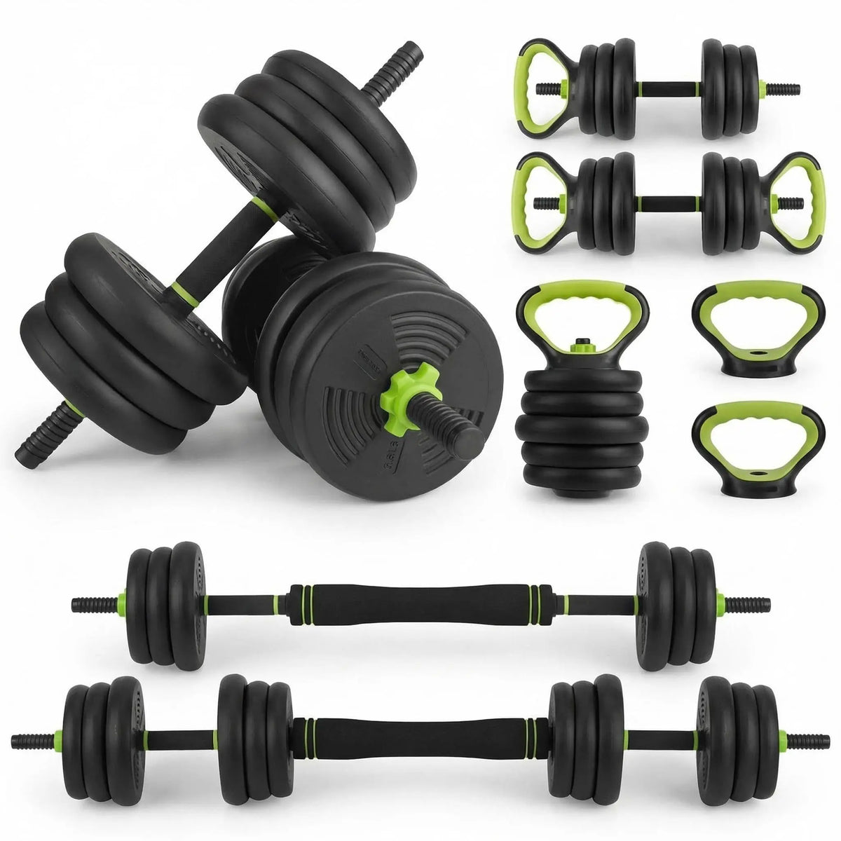 Adjustable Weight Set 44 Lbs, 4-in-1 Dumbbell Set