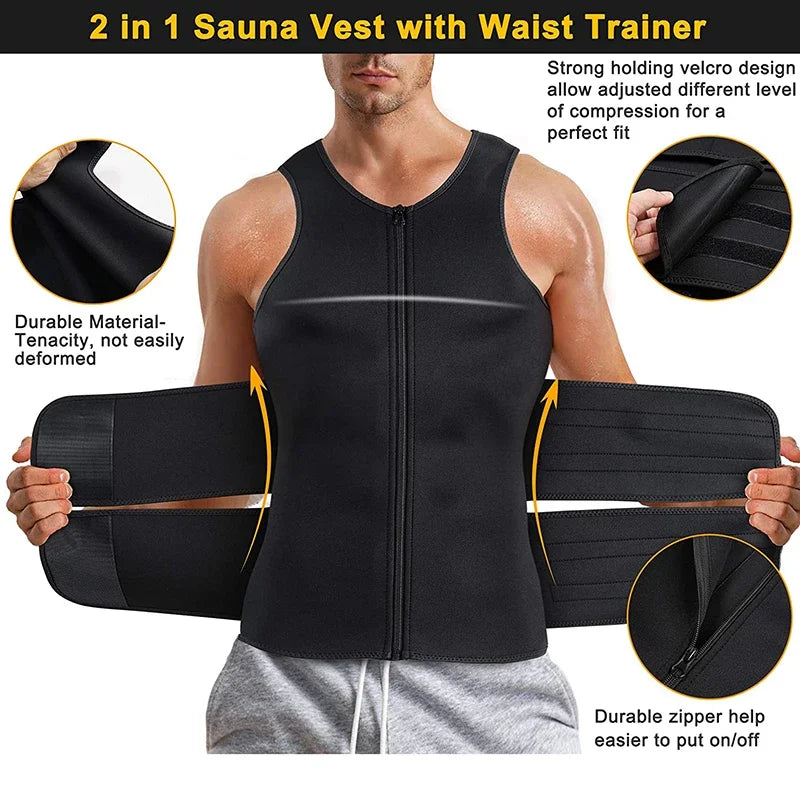 Men Back Waist Posture Corrector Adjustable